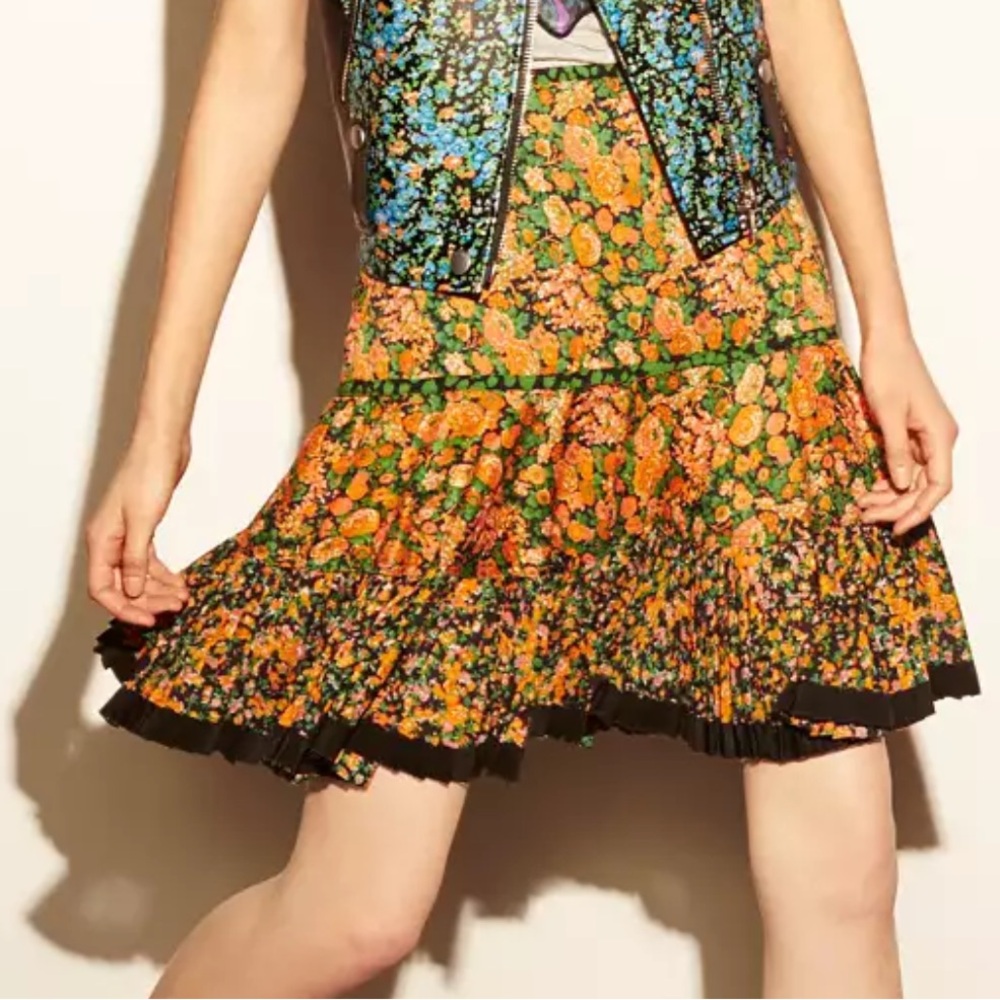 Coach Multicolor Floral paneled Skirt size 2 - Picture 16 of 16